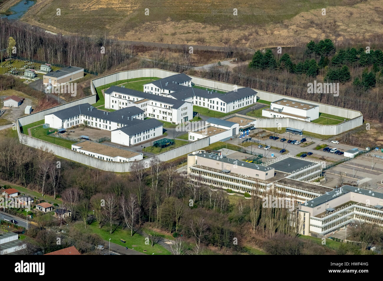 Forensik Herne, Herne, Ruhrgebiet, Nordrhein-Westfalen, Deutschland, Forensik Herne, Herne, Ruhrgebiet, Nordrhein-Westfalen, Deutschland, Stockfoto