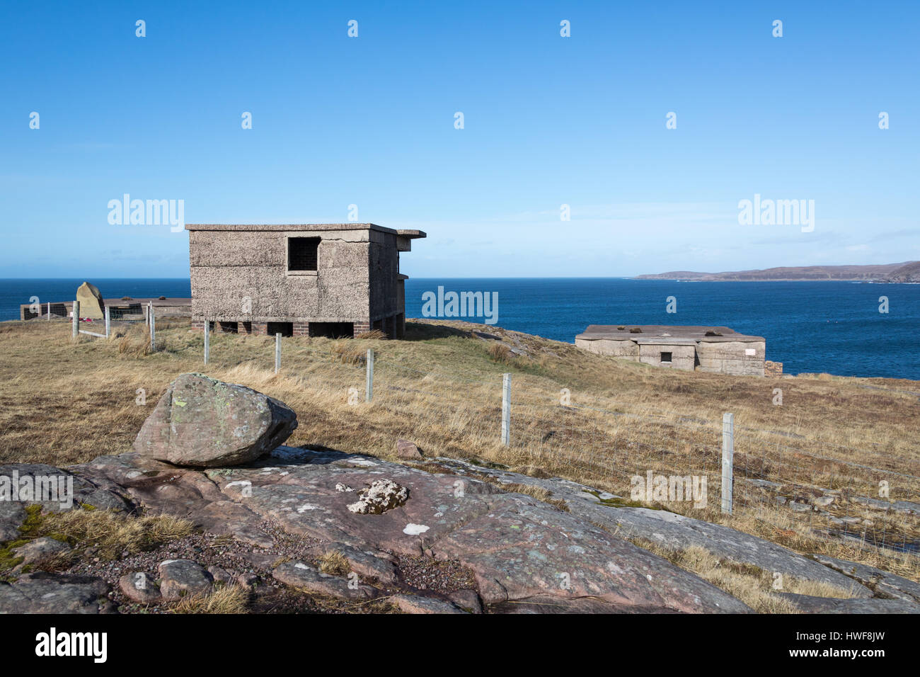 Rubha Nan Sasan, Bucht Batterie Loch Ewe, Highlands, Schottland Stockfoto