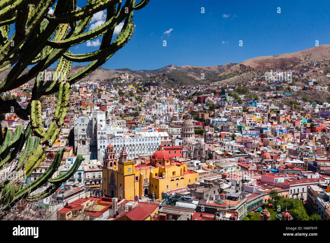 Die Kolonialstadt Guanajuato, Mexiko. Stockfoto