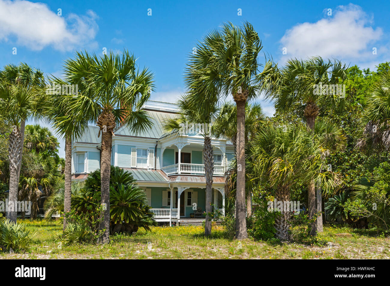 Florida, Apalachicola, Privathaus Stockfoto