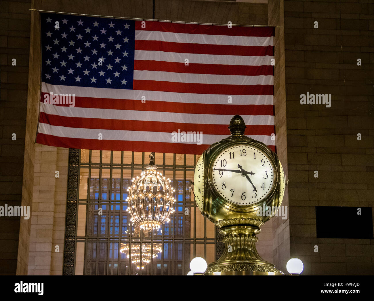 Uhr der Grand Central Station - New York, USA Stockfoto