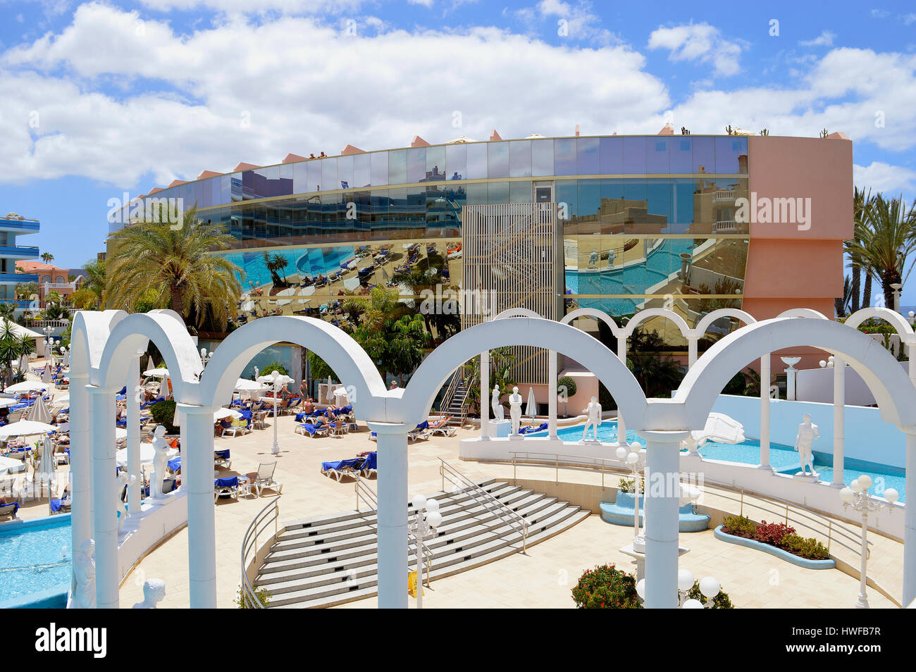 Hotel Cleopatra Palace Teil des Mare Nostrum resort Stockfoto