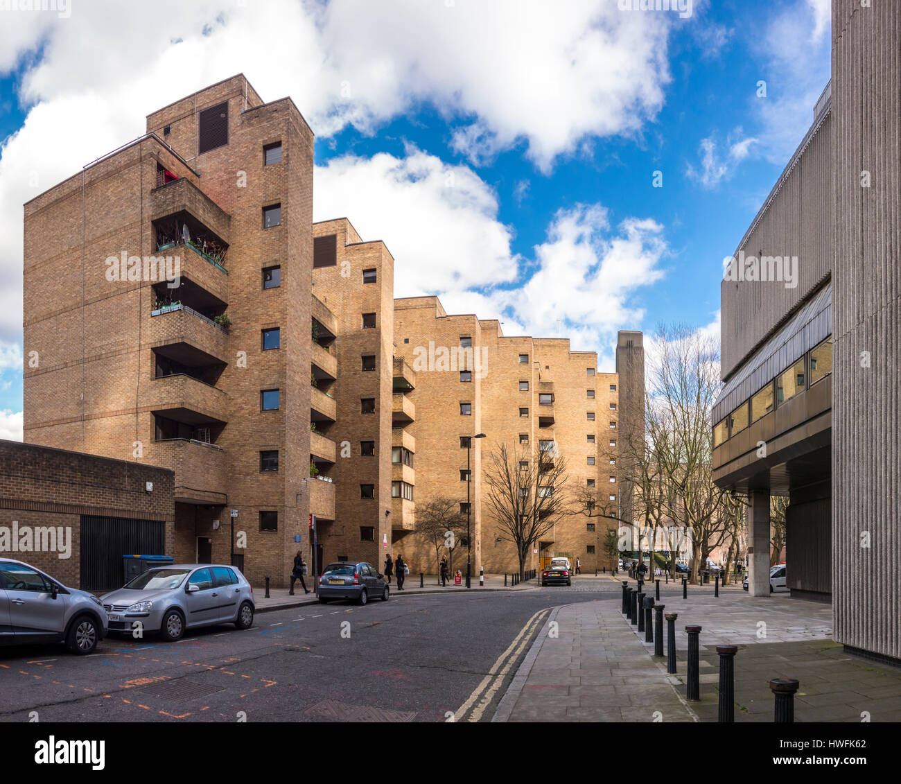 Falcon Point, ehemalige Rathaus Wohnungen und Apartments, Bankside, Southwark, London, UK Stockfoto