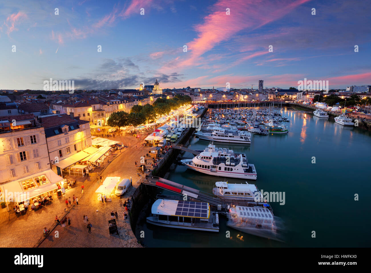 Alten Hafen von La Rochelle, Poitou-Charentes, Frankreich Stockfoto