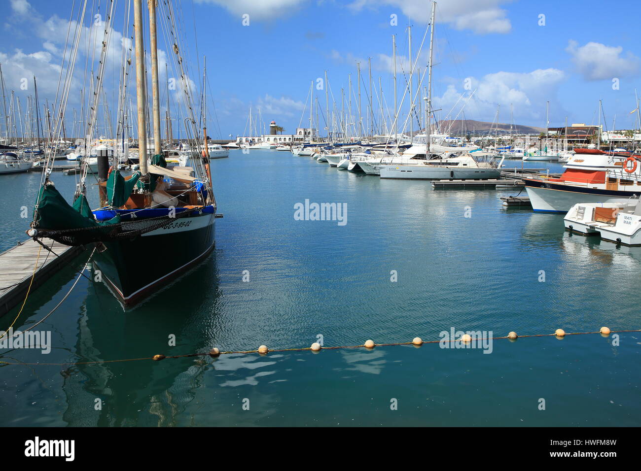 Marina Rubicon, Playa Blanca, Lanzarote, Kanarische Inseln, Spanien, Europa Stockfoto