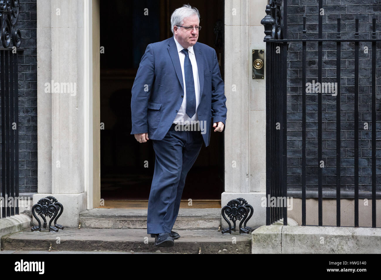 London, Großbritannien. 21. März, 2017. Sir Patrick McLoughlin MP, Kanzler des Herzogtums Lancaster, Blätter 10 Downing Street nach einer Kabinettssitzung. Credit: Mark Kerrison/Alamy leben Nachrichten Stockfoto