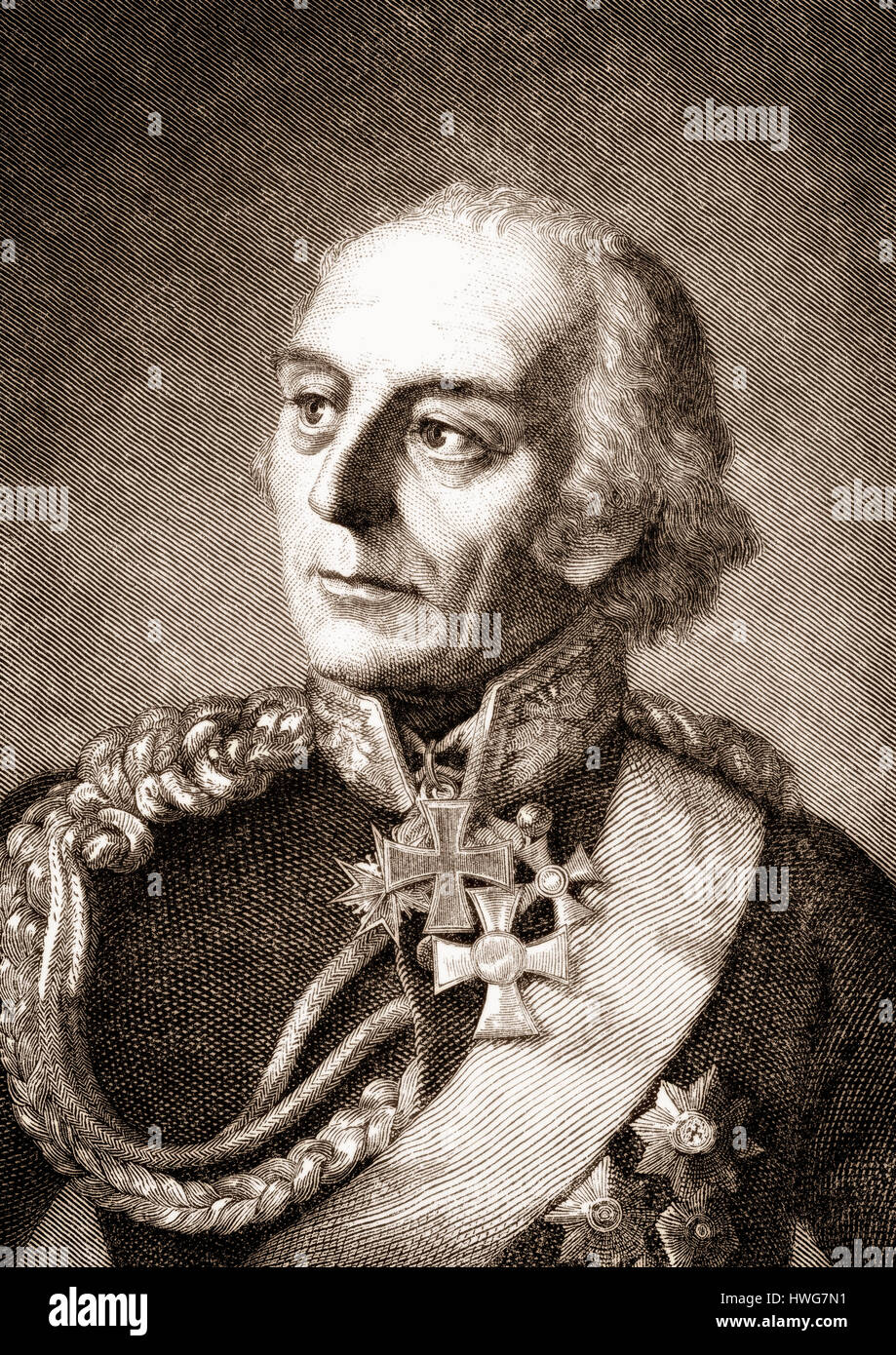 Johann David Ludwig Graf Yorck von Wartenberg, 1759-1830, einem preußischen general Feldmarschall, Stockfoto