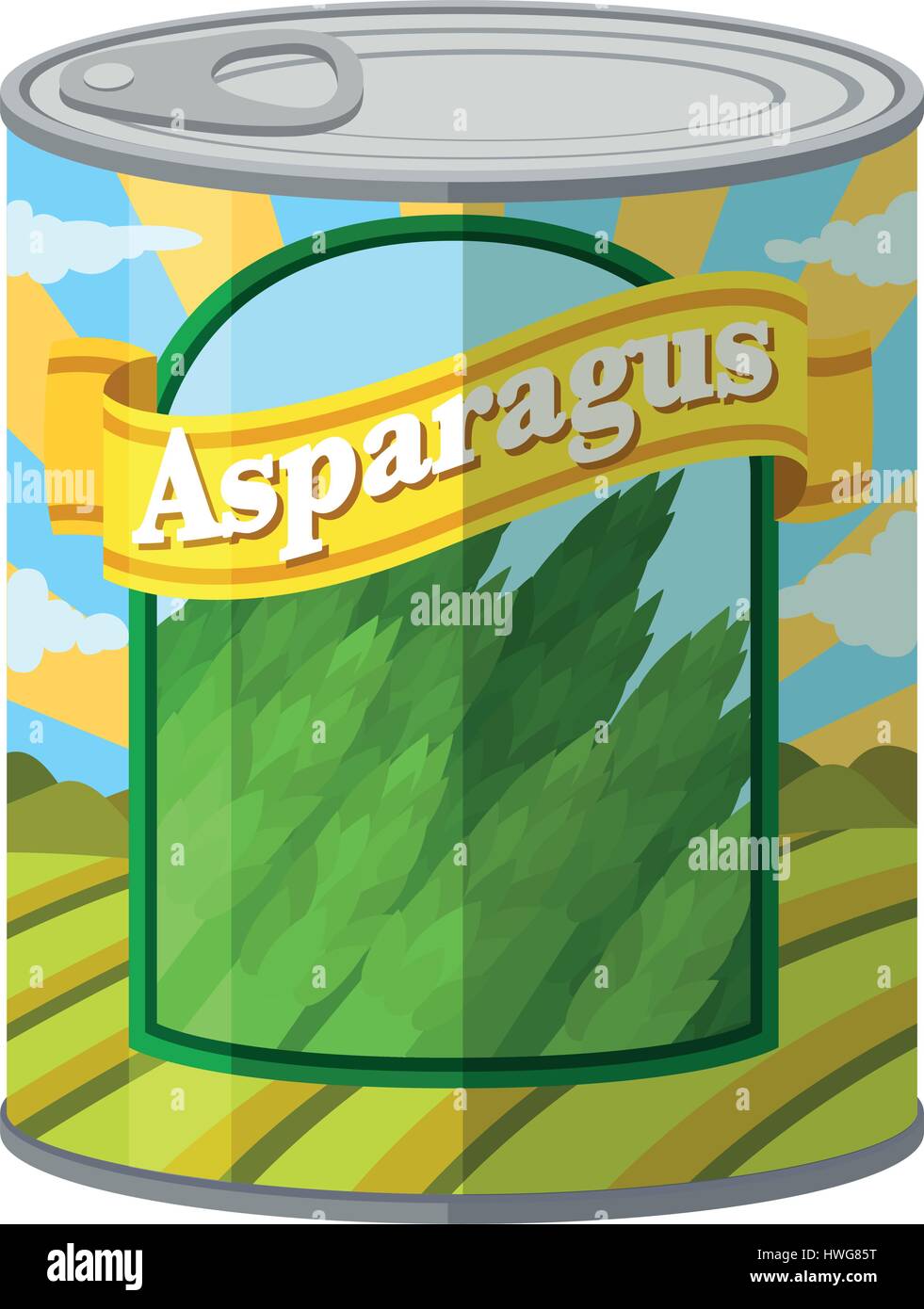 Spargel aus Aluminium können Abbildung Stock Vektor