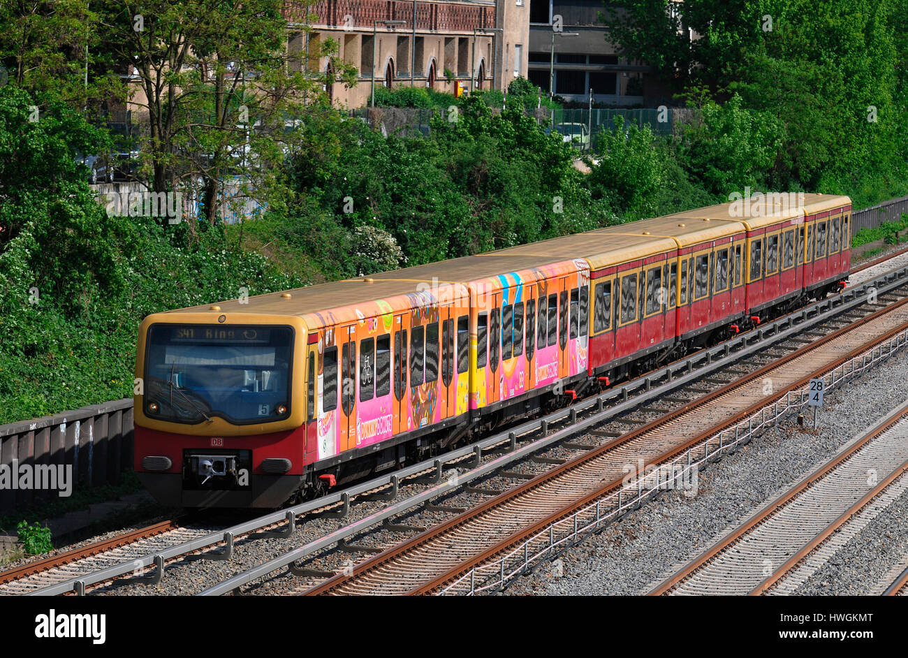 Ringbahn, Wilmersdorf, Berlin, Deutschland Stockfoto