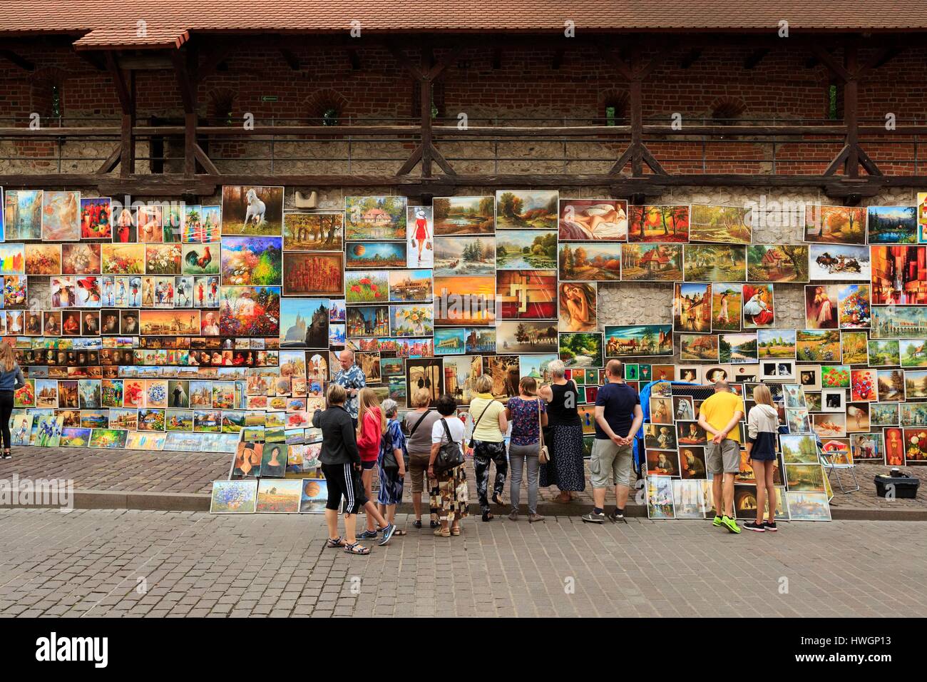Polen, Kleinpolen, Krakow, Stare Miasto Bezirk, Weltkulturerbe von UNESCO, Old Town, Pijarska Street Stockfoto