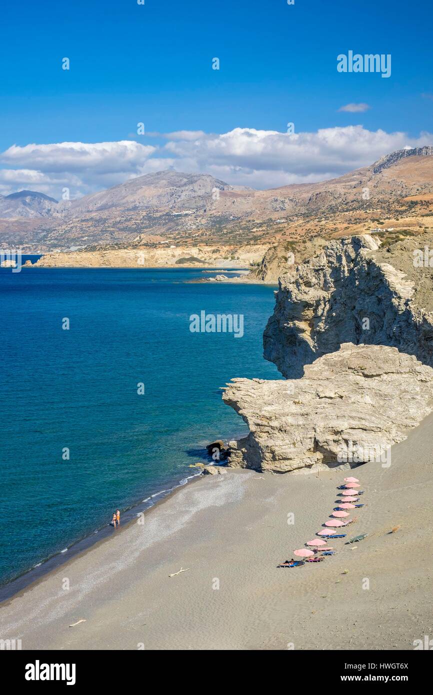 Griechenland, Kreta, Messara Bucht, Umgebung von Agia Galini, Agios Pavlos beach Stockfoto