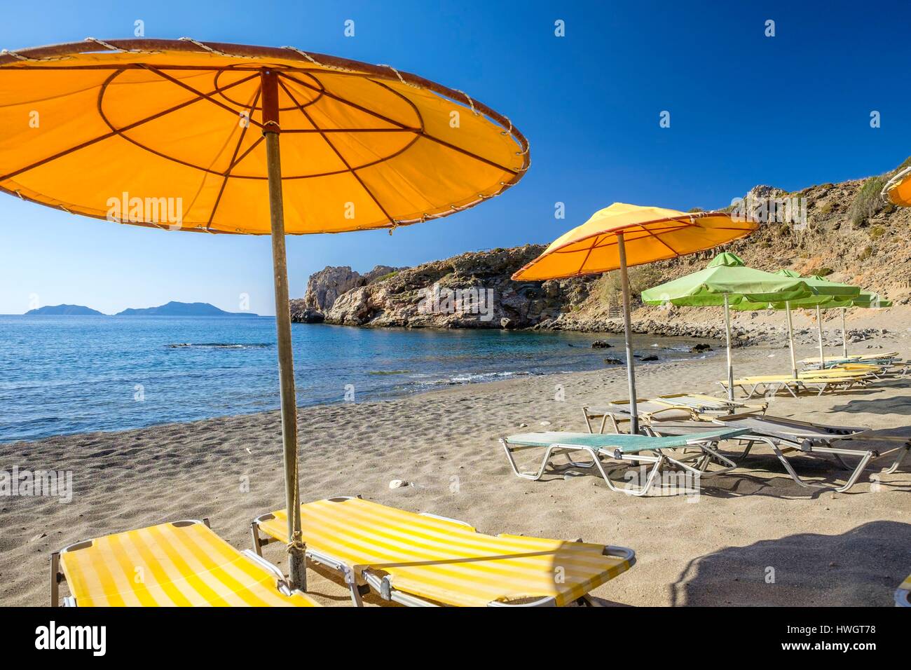 Griechenland, Kreta, Messara Bucht, Umgebung von Agia Galini, Agios Pavlos beach Stockfoto