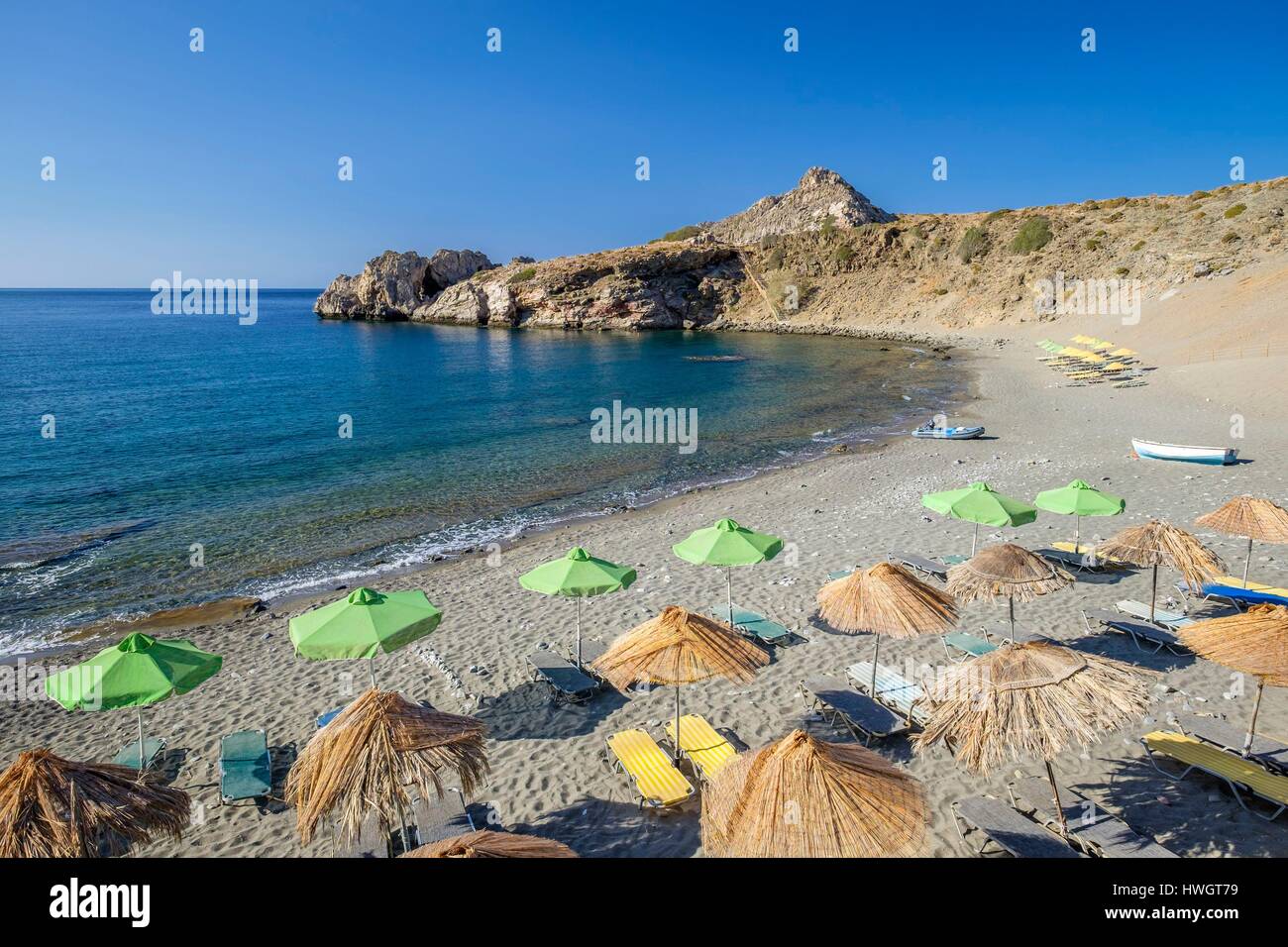 Griechenland, Kreta, Messara Bucht, Umgebung von Agia Galini, Agios Pavlos beach Stockfoto