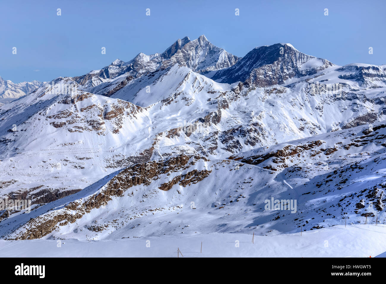 Taeschhorn, Zermatt, Gornergrat, Wallis, Schweiz, Europa Stockfoto