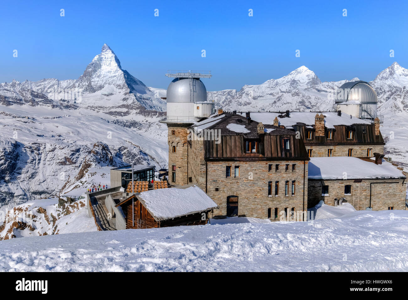 Matterhorn, Zermatt, Gornergrat, Wallis, Schweiz, Europa Stockfoto