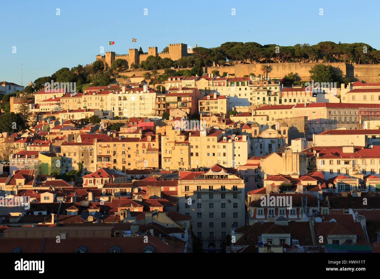 Portugal, Lisboa e Setubal Provinz, Lissabon, von Santa Justa Aufzug Stockfoto