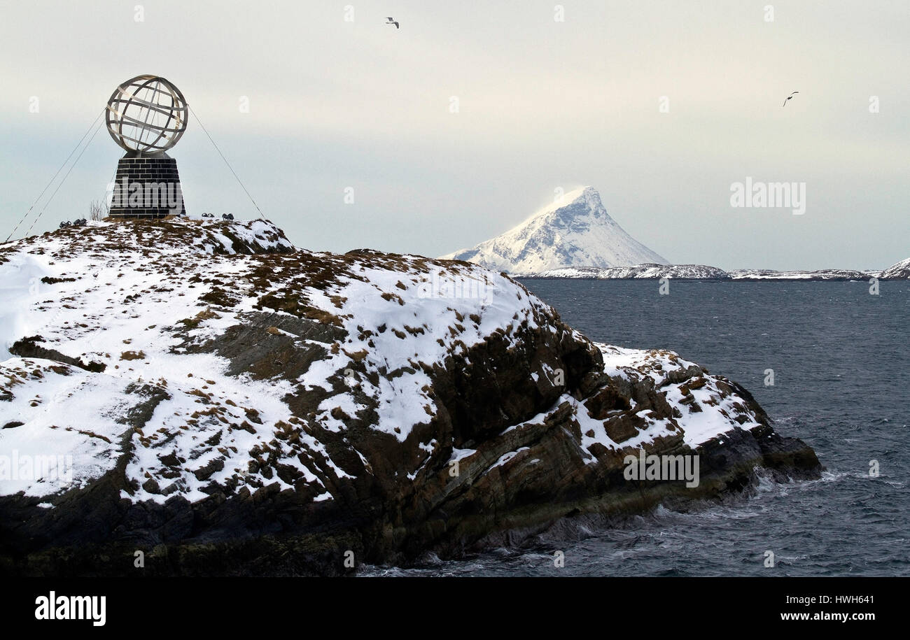 "in den Polarkreis, Norwegen; Norwegen; Land im Norden; Polarkreis; Polarsirkel? ya, Polarkreis, Jahreszeiten; Jahreszeiten; Winter; Küste; Küste; Inseln Stockfoto