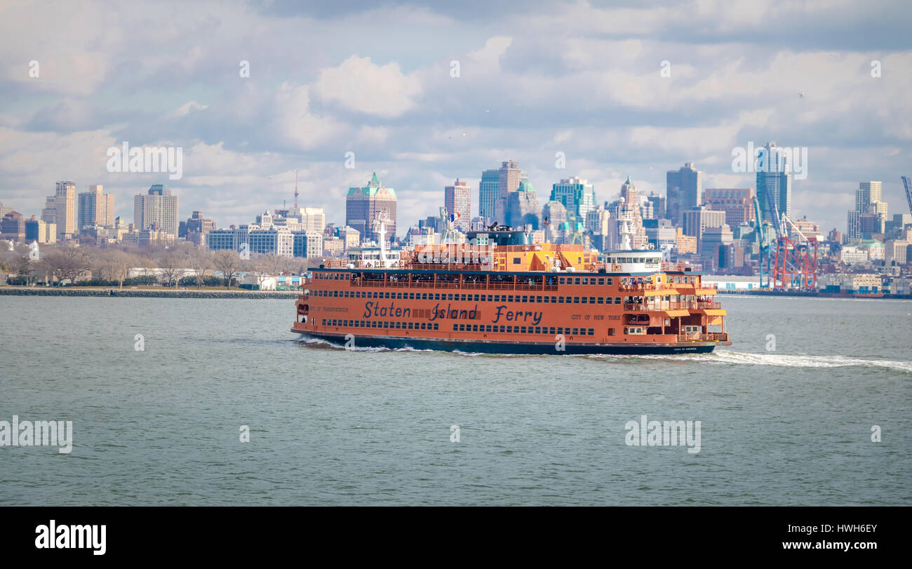 Staten Sie Island Ferry - New York, USA Stockfoto