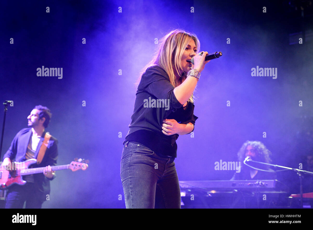 BARCELONA - 28 FEB: Amaia Montero (Künstler) Konzert in Barts Stadium am 28. Februar 2015 in Barcelona, Spanien. Stockfoto