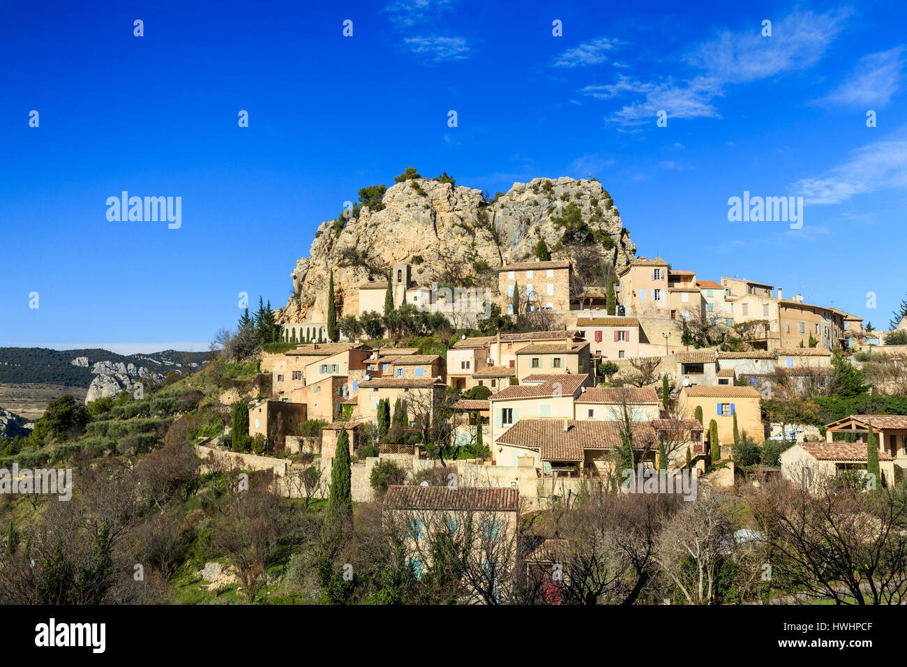 / Frankreich, Vaucluse, La Roque-Alric, das Dorf Stockfoto