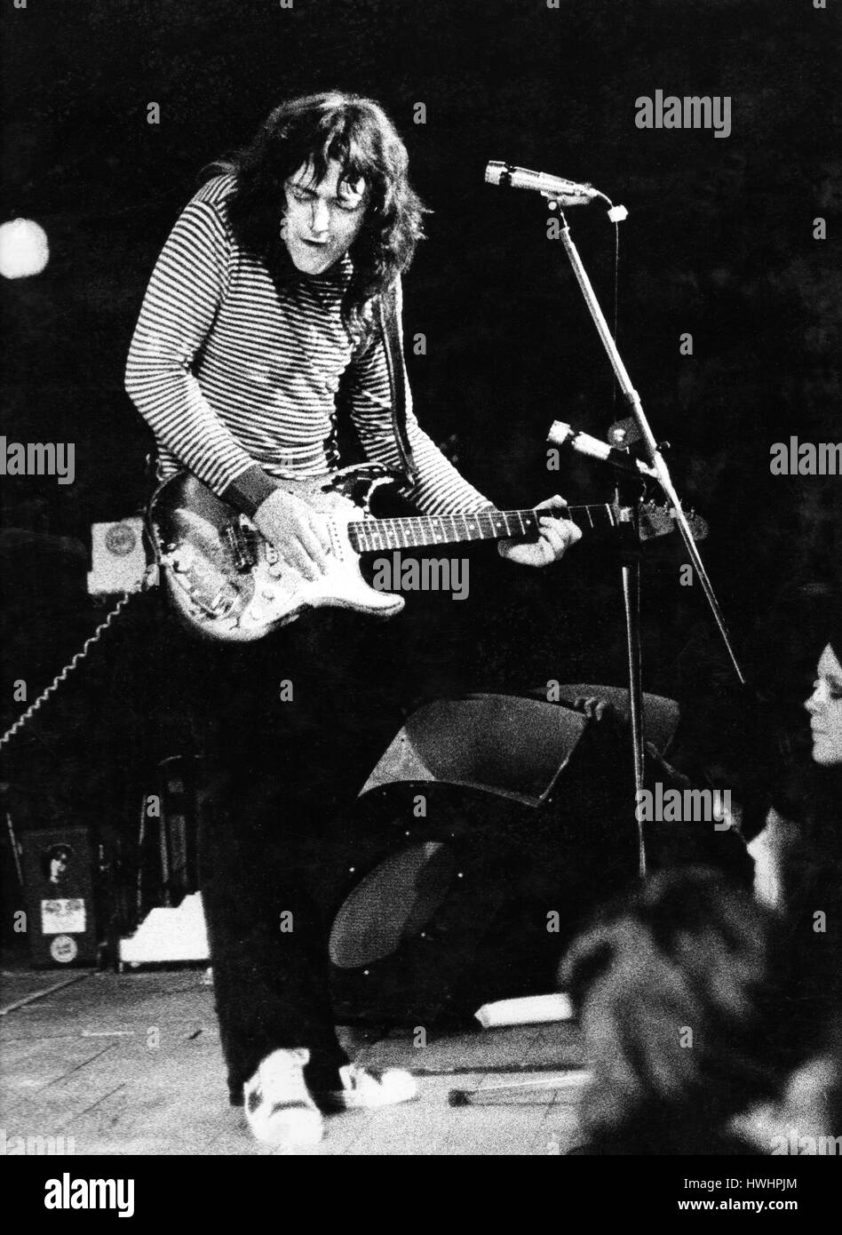 Rory Gallagher im Londoner Roundhouse Stockfoto