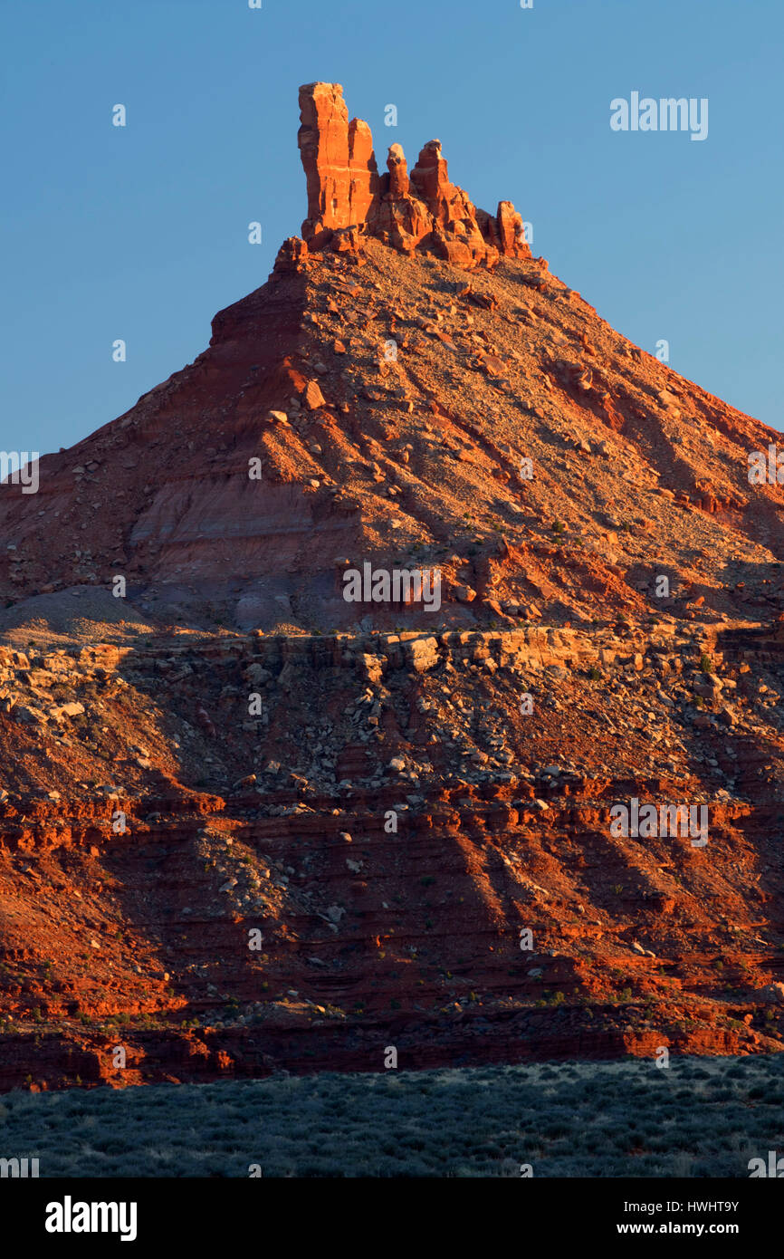 Norden Sixshooter Peak, Canyon Felgen Recreation Area, Moab Bezirk Bureau of Landmanagement, Utah Stockfoto