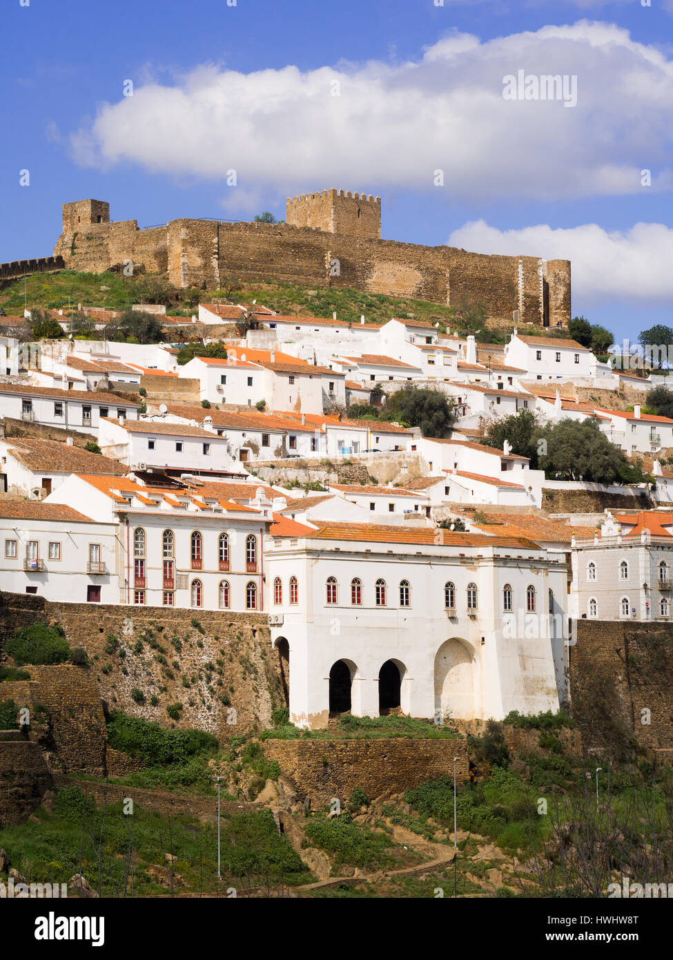 Mertola in Alentejo Region in Südportugal Stockfoto