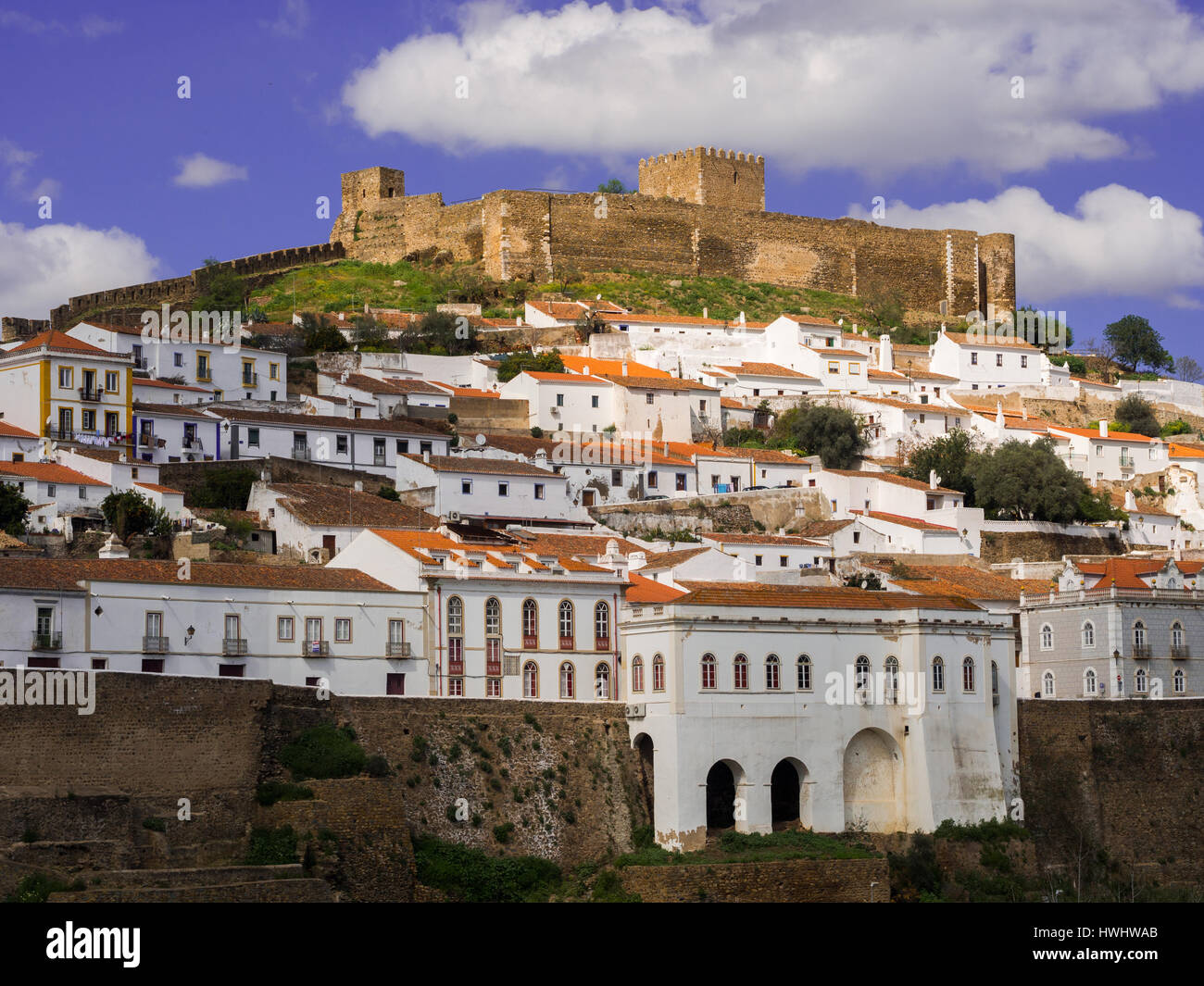 Mertola in Alentejo Region in Südportugal Stockfoto