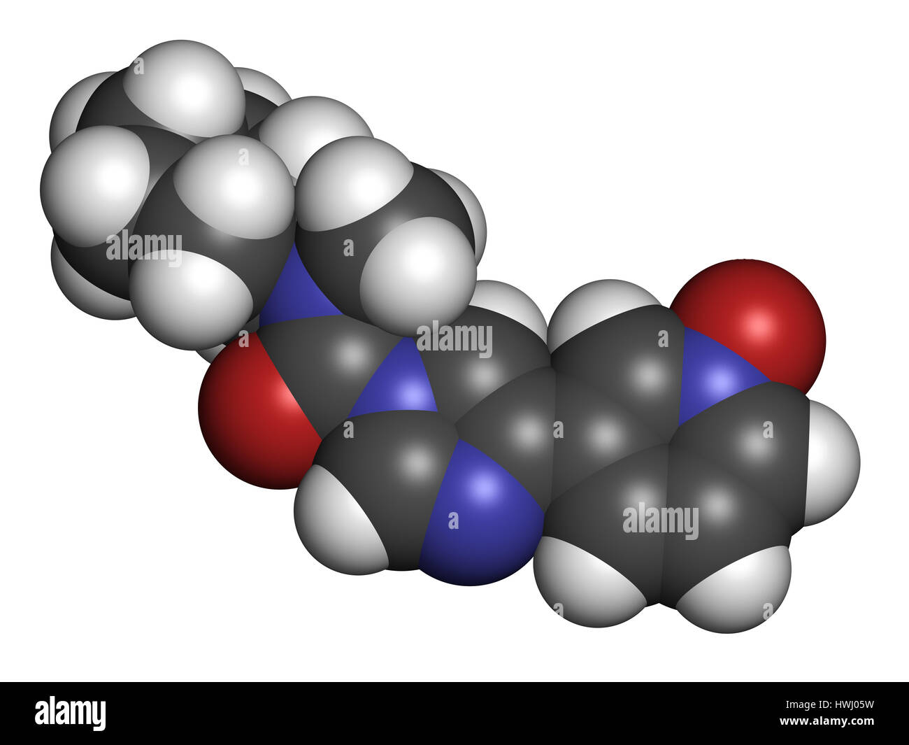 BIA 10-2474 experimentelles Medikamentenmolekül. Fettsäure Amid-Hydrolase (FAAH)-Hemmer, die schweren unerwünschten Ereignisse in einer klinischen Studie in Frankreich verursacht Stockfoto