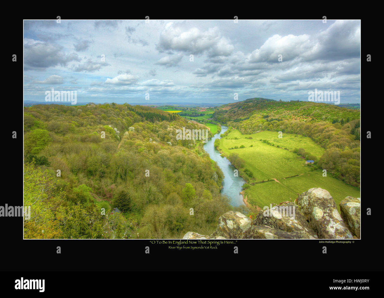 Symonds Yat UK sieht Spätsommer Stockfoto
