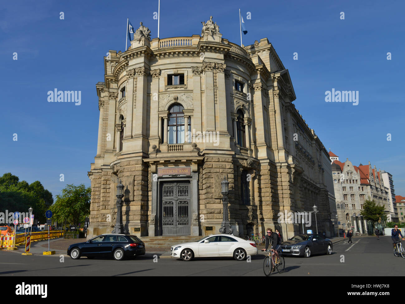 Die Deutsche Bank, Martin-Luther-Ring, Leipzig, Sachsen, Deutschland Stockfoto