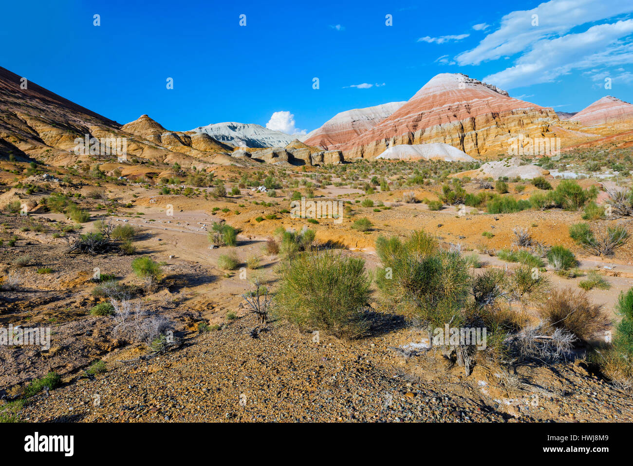 Aktau Berge, Altyn-Emel-Nationalpark, Almaty Region, Kasachstan, Zentralasien Stockfoto