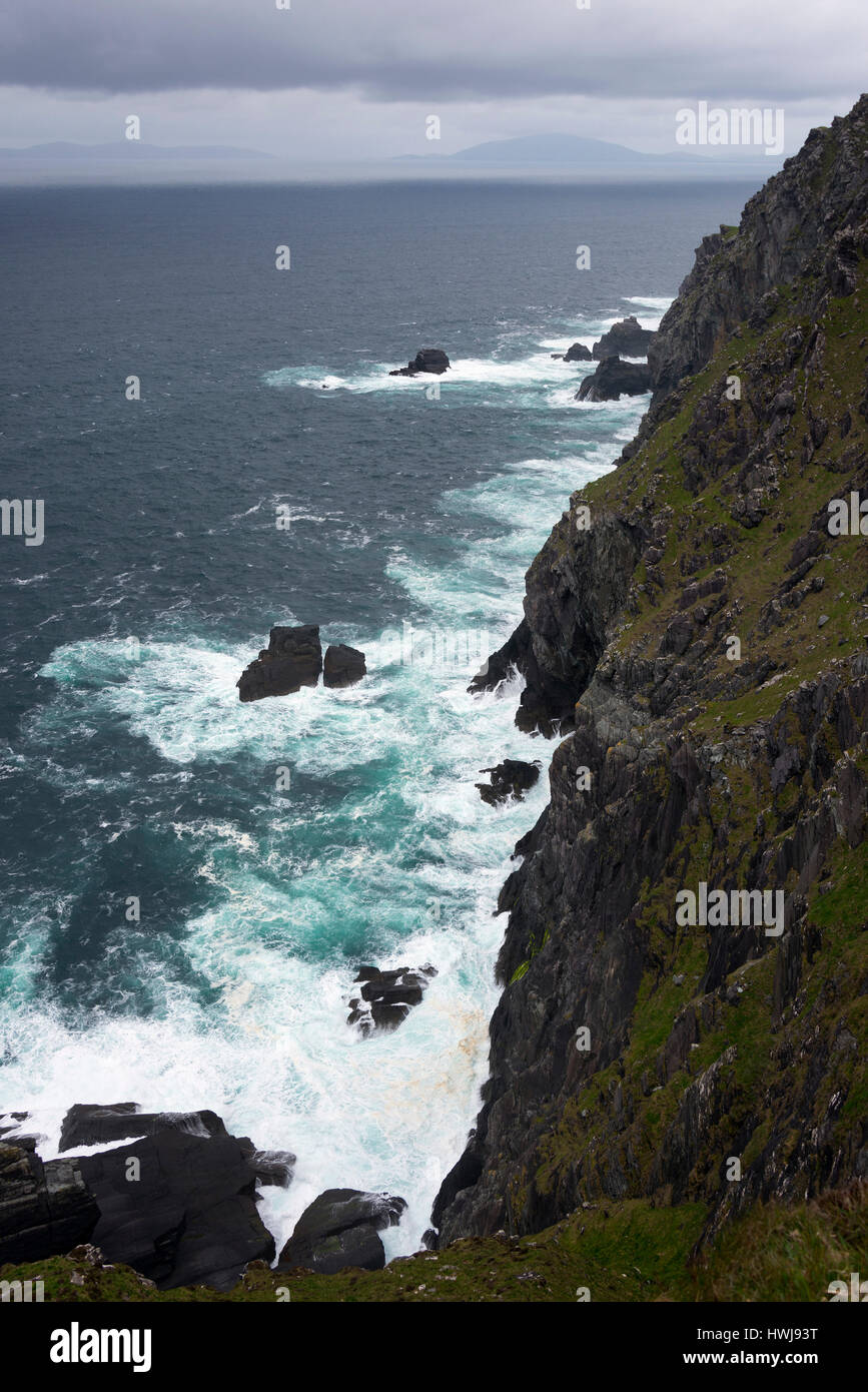 Bray Head, Valentia Island, Skellig Ring, Irland, Valencia Island Stockfoto