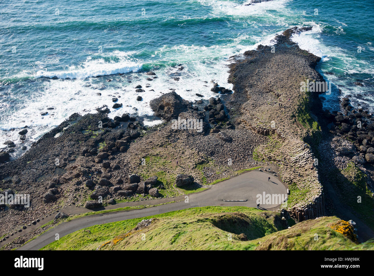 Giant es Causeway, County Antrim, Nordirland, Vereinigtes Königreich Stockfoto