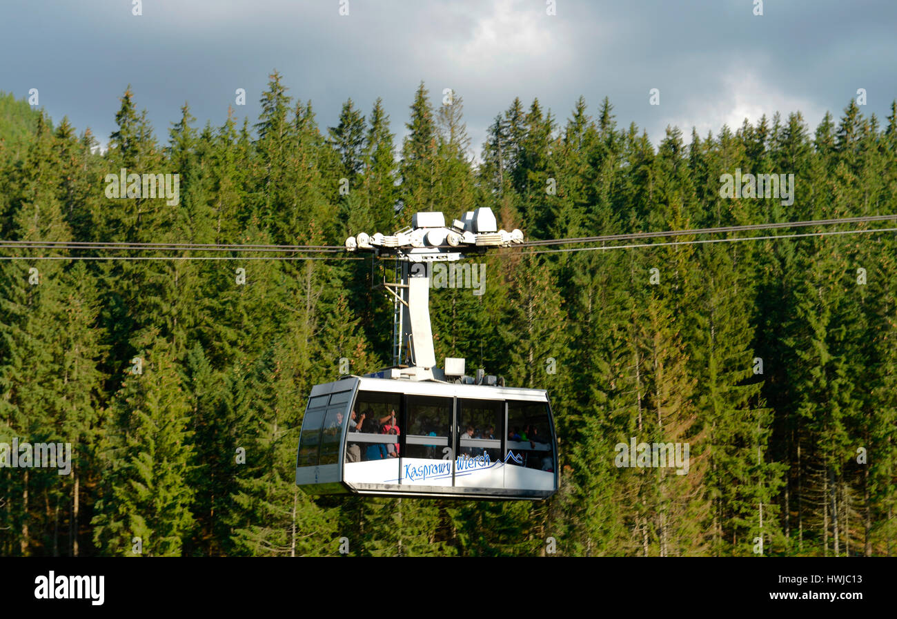 Seilbahn Kasprowy Wierch, Hohe Tatra, Polen Stockfoto