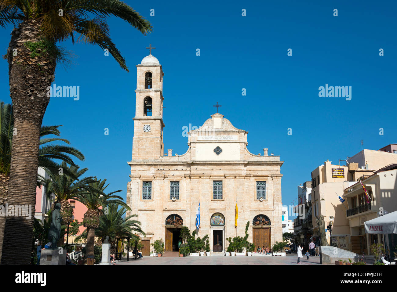 Kathedrale Trimartyri, Chania, Kreta, Griechenland, Kathedrale der drei Märtyrer Stockfoto