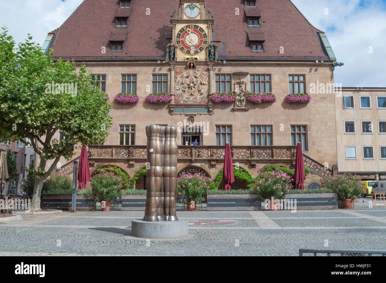 Rathaus, Neckartal, Heilbronn, Heilbronn-Franken, Baden-Württemberg, Deutschland Stockfoto