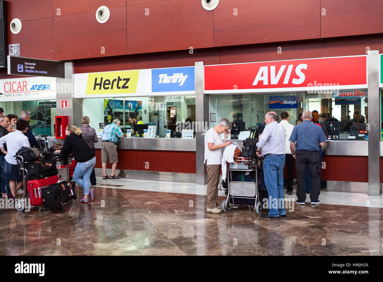 Airport Reina Sofia Teneriffa Parken Abholung www.alamy.de