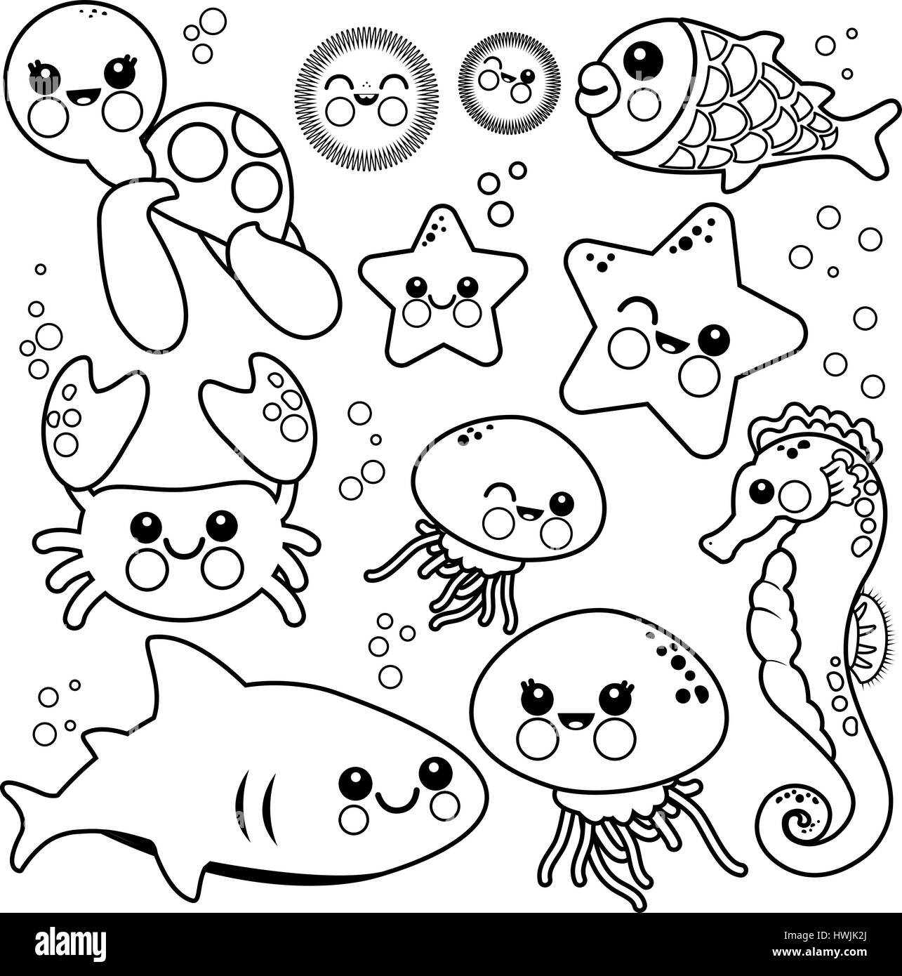 unterwassertiere malvorlagen m  zeichnen und färben