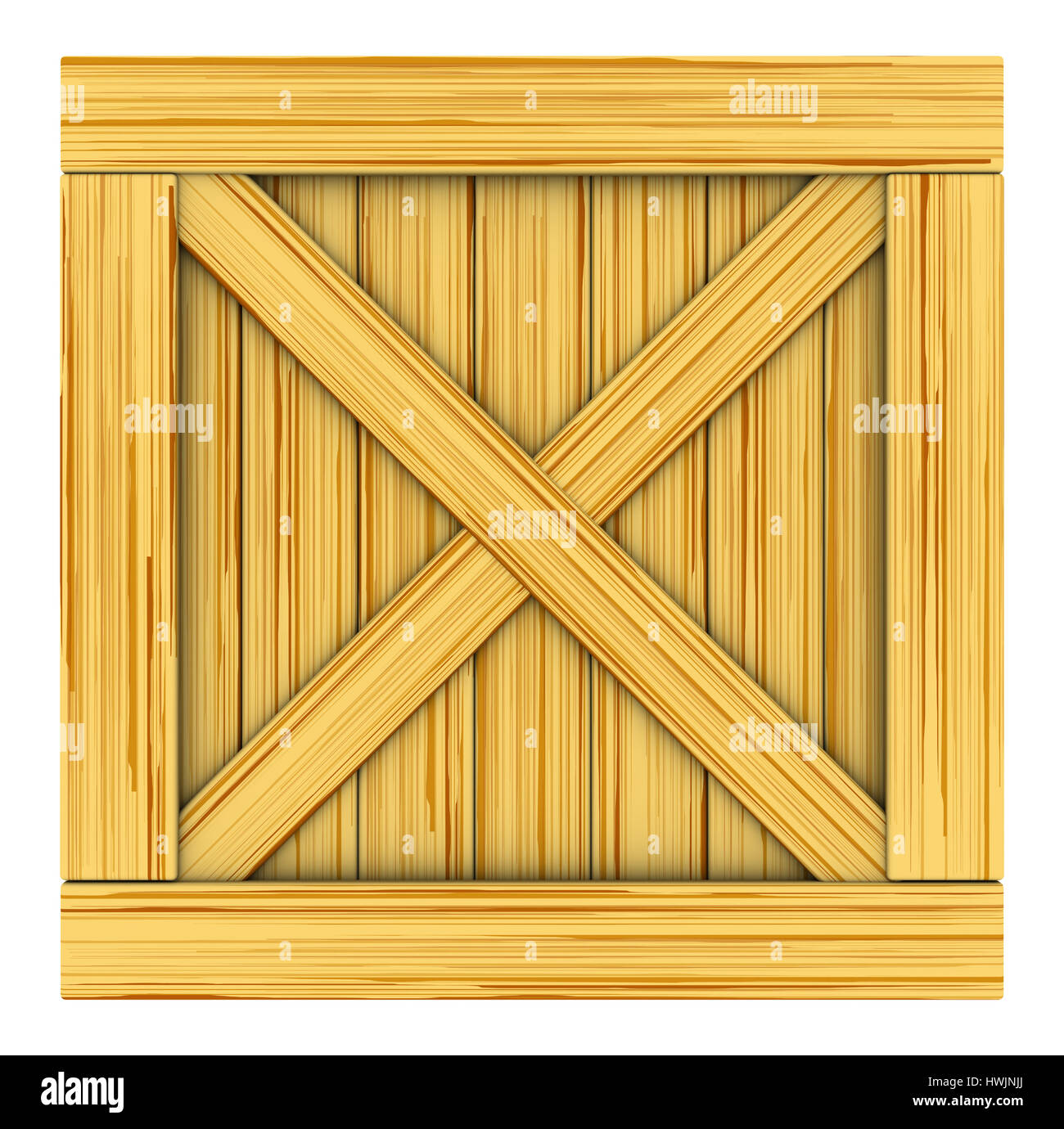 3D Darstellung der Fracht Kiste aus Holz Textur Stockfotografie - Alamy