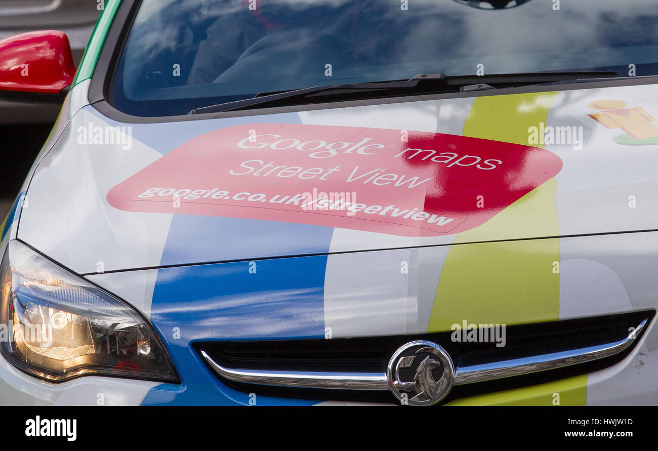 Google Street View Auto Vauxhall Astra Stockfoto