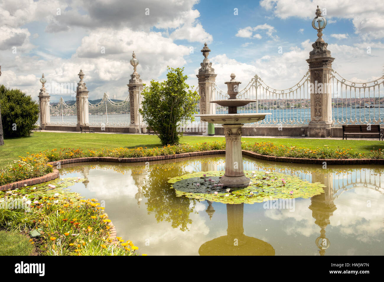 Dolmabahce Palast, Istanbul, Türkei Stockfoto