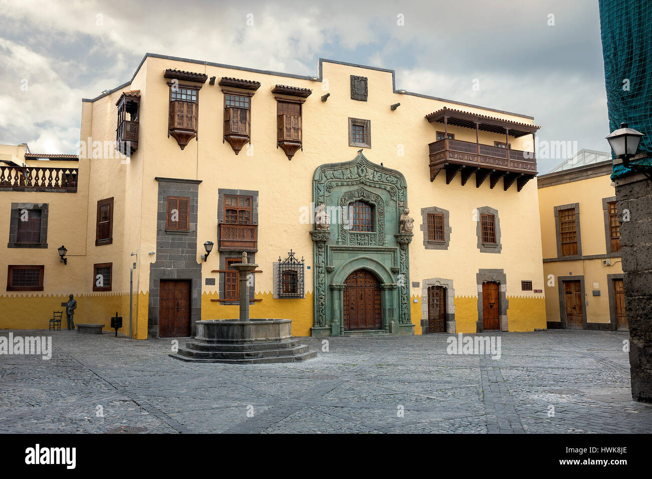 Columbus-Haus (Casa Museo de Cristobal Colon) Vegueta in Las Palmas. Gran Canaria, Spanien Stockfoto