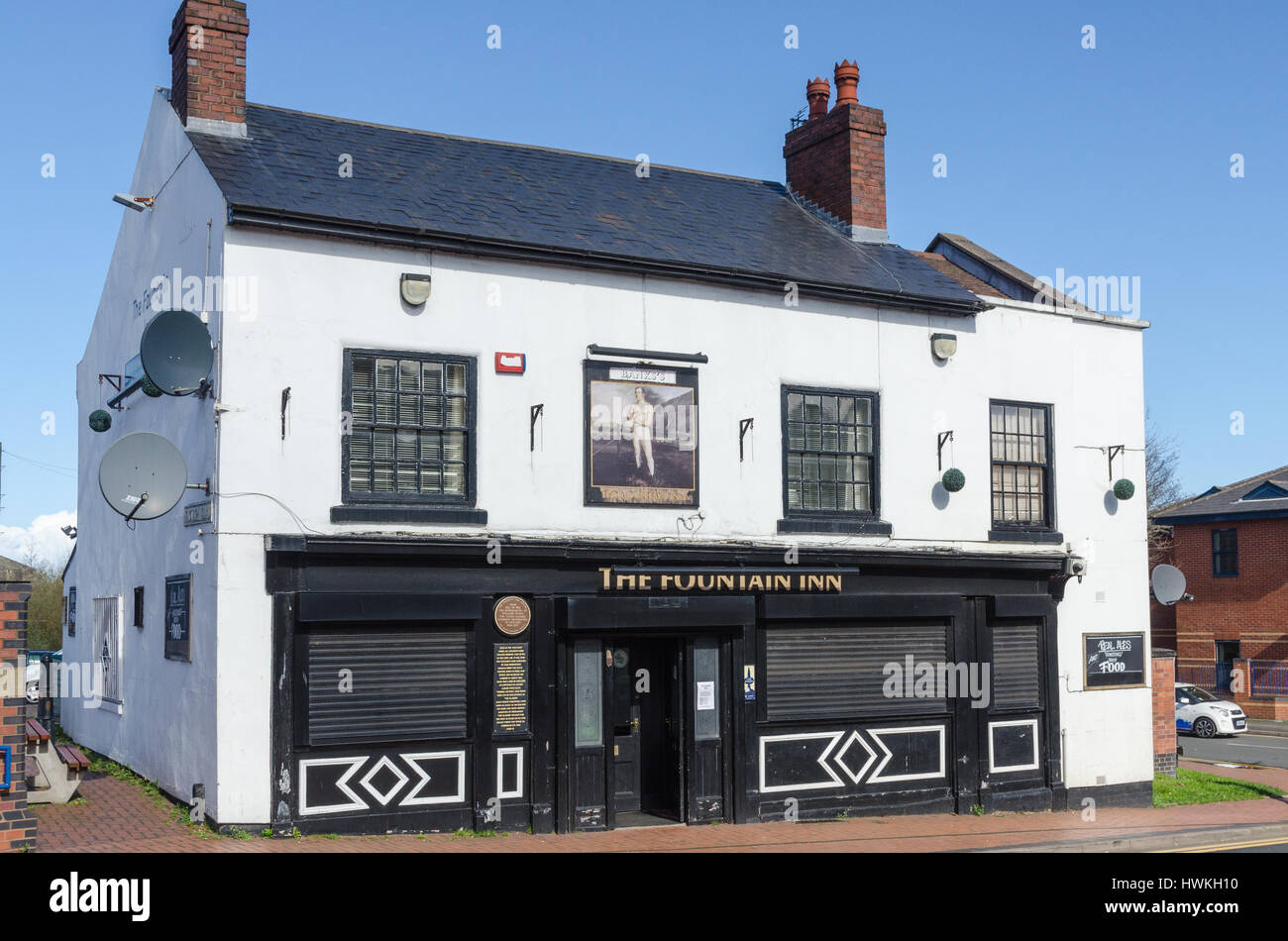 Das Fountain Inn Public House in Tipton, West Midlands, die die Heimat