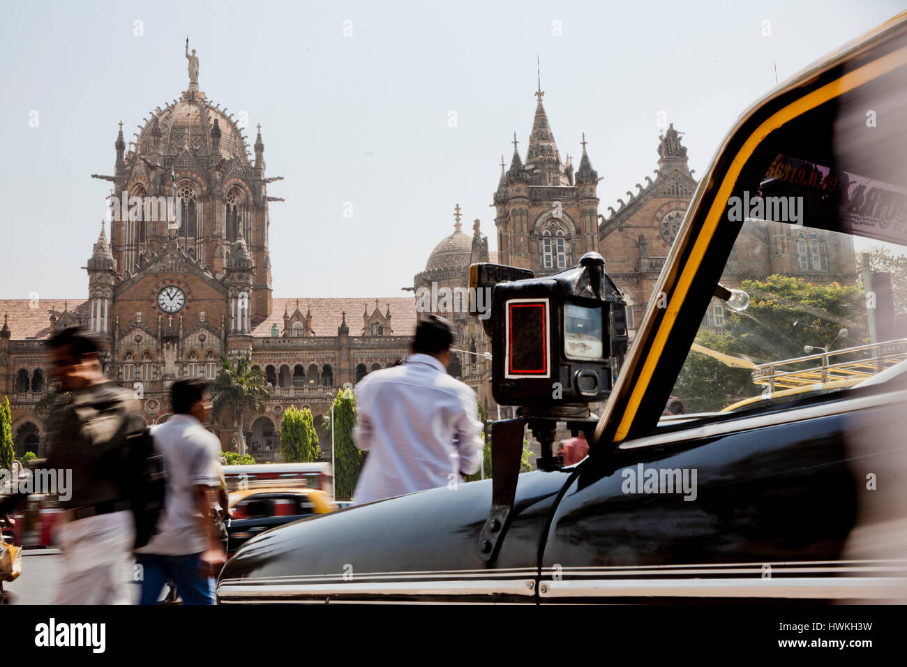 Chhatrapati Shivaji Schiene Terminus Mumbai Indien Stockfoto