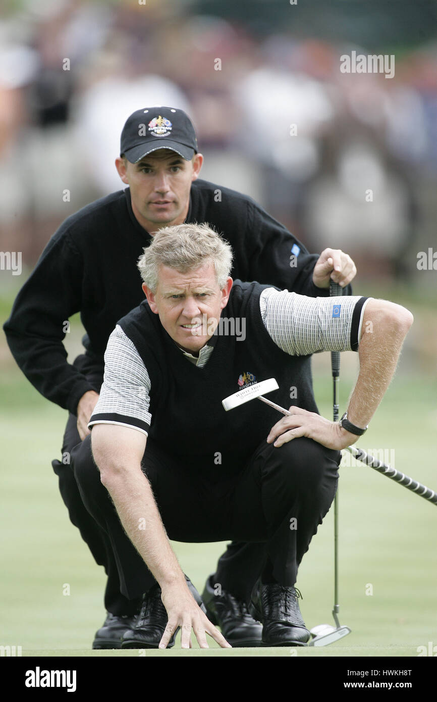 C MONTGOMERIE & P HARRINGTON Europa OAKLAND HILLS DETROIT/USA 17. September 2004 Stockfoto