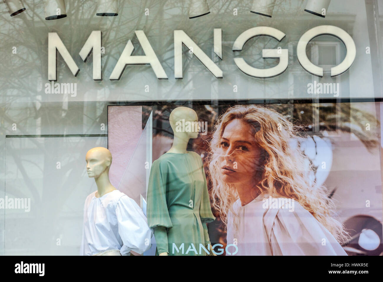 Mango Mode, Na Prikope Straße, Prag, Tschechische Republik Stockfoto