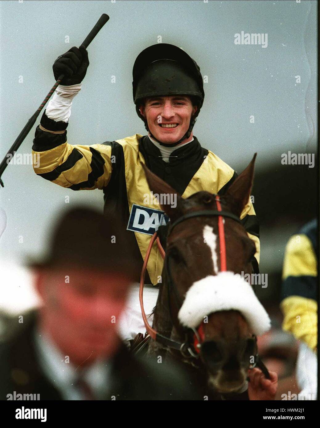 NORMAN WILLIAMSON MASTER Hafer CHELTENHAM Rennen 16. März 1995 Stockfoto