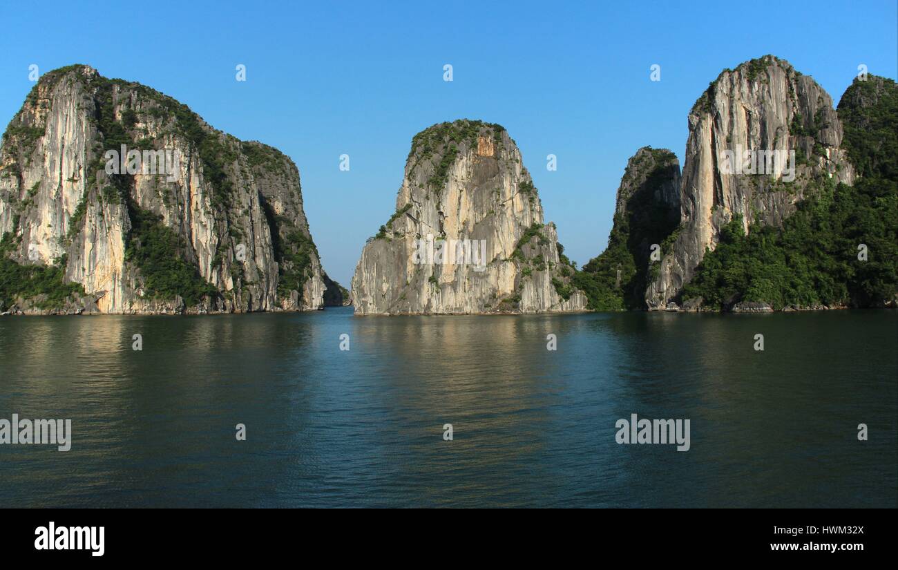 Halong-Bucht, Nord-Vietnam Stockfoto