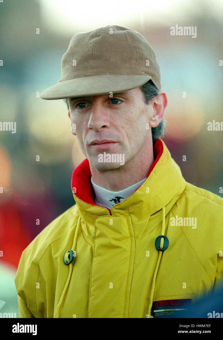 BRENDAN POWELL JOCKEY 11. Februar 1997 Stockfoto